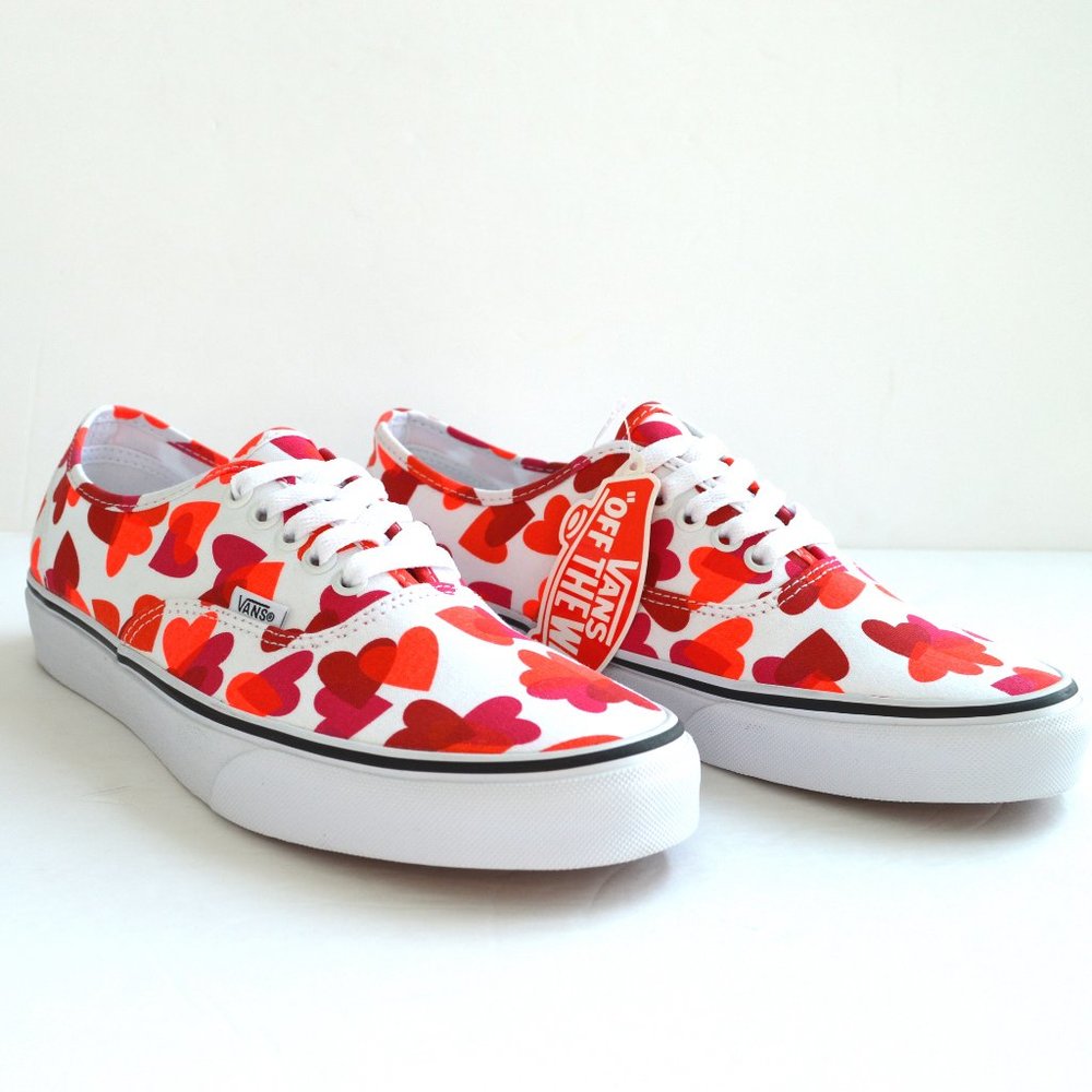 VANS authentic heart valentines white sneakers sho - Picture 6 of 9